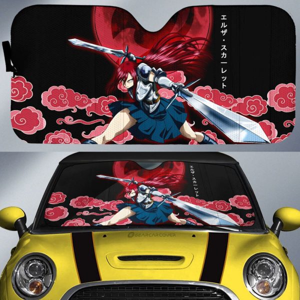 Erza Scarlet Car Sunshade Custom Car Accessories