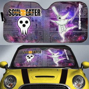 Excalibur Car Sunshade Custom Manga Galaxy Style