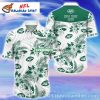 Exotic Blooms Jets – New York Jets Floral Pattern Shirt For Him