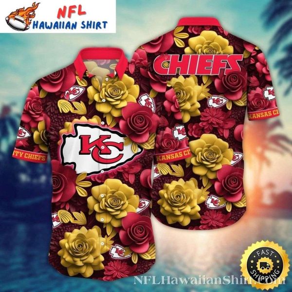 Exotic Chiefs Paradise – Kansas City Chiefs Tropical Hawaiian Shirt