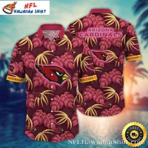 Exotic Fronds Arizona Cardinals Tropical Hawaiian Shirt