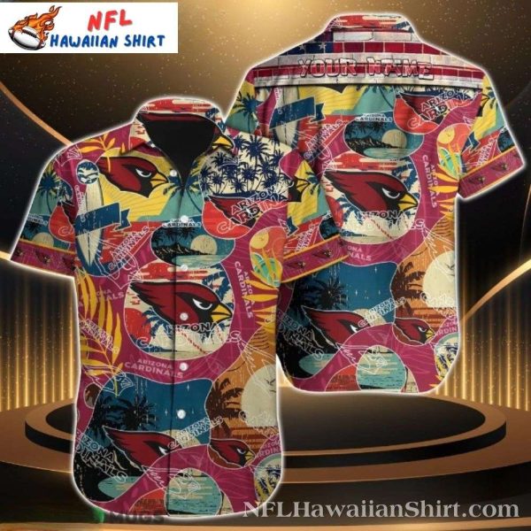 Festive Arizona Cardinals Team Spirit Personalized Hawaiian Shirt