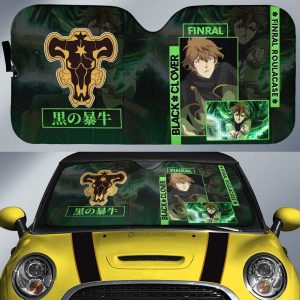 Finral Roulacase Car Sunshade Custom Black Clover Anime