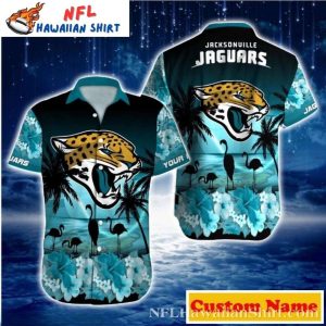 Flamingo Lagoon Jacksonville Jaguars Tranquil Hawaiian Shirt