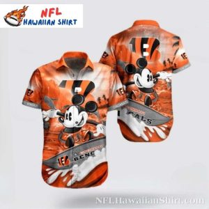 Floral Blitz Bengals – Cincinnati Bengals Aloha Shirt