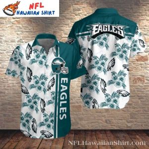 Floral Eagle Essence Philadelphia Eagles Aloha Shirt