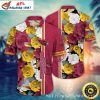 Floral Fiesta Maroon – Arizona Cardinals Vibrant Botanical Hawaiian Shirt