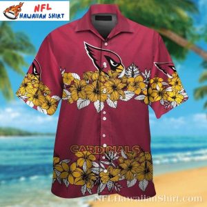 Floral Touchdown – Arizona Cardinals Tropical Hawaiian Shirt