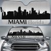 Florida Miami Skyline Car Sunshade Custom Car Accessories