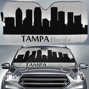 Florida Tampa Skyline Car Sunshade Custom Car Accessories