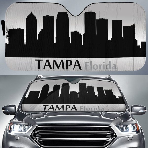 Florida Tampa Skyline Car Sunshade Custom Car Accessories