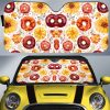 Flower Donuts Car Sunshade Custom Girly Pattern Car Accessories