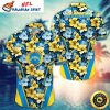 Flower Tropical Los Angeles Chargers Aloha Shirt