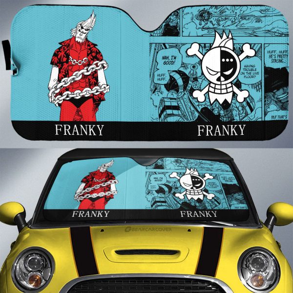 Franky Car Sunshade Custom Car Accessories Manga Style