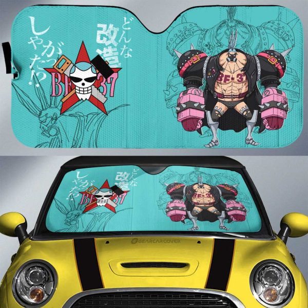 Franky Film Red Car Sunshade Custom Car Interior Accessories