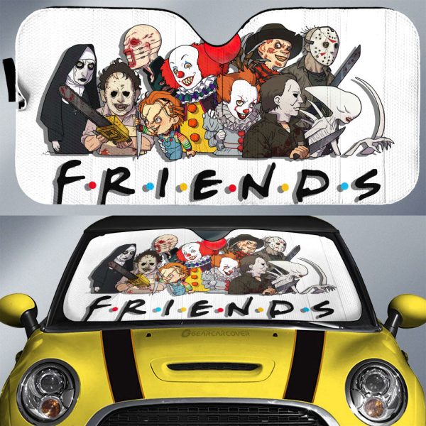 Friends Horror Mashup Car Sunshade Custom Car Accessories