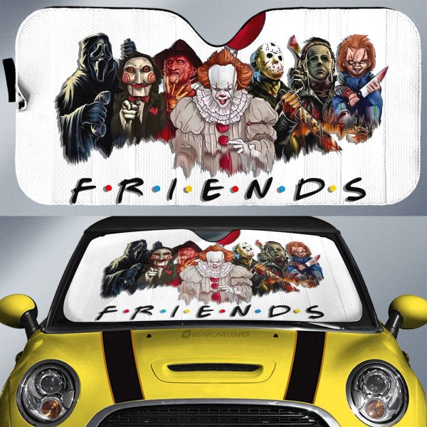 Friends Horror Mashup Car Sunshade Custom Car Accessories