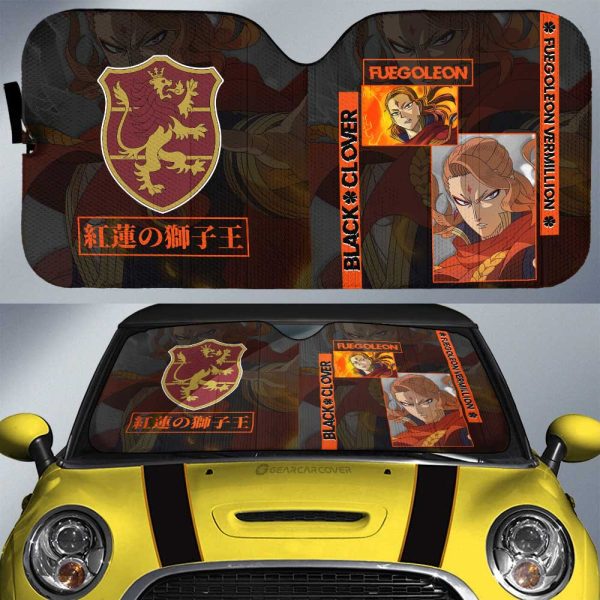 Fuegoleon Vermillion Car Sunshade Custom