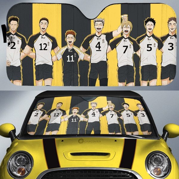 Fukurodani Academy Car Sunshade Custom Anime Haikyuu Car Accessories