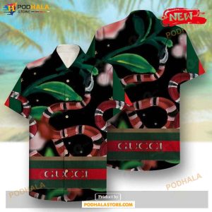 GC Snake Clothing Clothes Outfit Gucci For Men Women Hawaiian Shirt