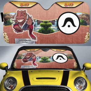 Gamabunta Render Car Sunshade Custom Anime Car Interior Accessories