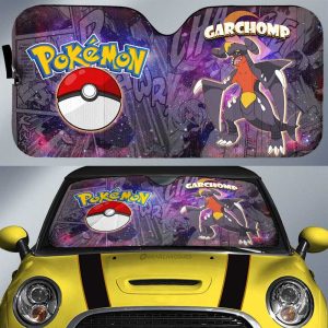 Garchomp Car Sunshade Custom Anime Galaxy Manga Style