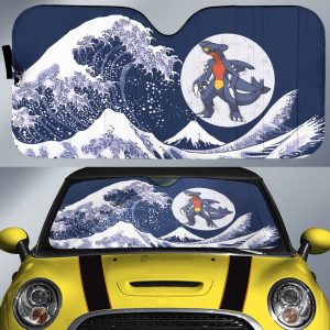 Garchomp Car Sunshade Custom Pokemon Car Accessories