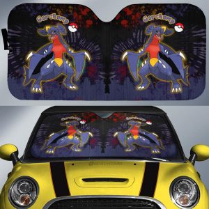 Garchomp Car Sunshade Custom Tie Dye Style Anime Car Accessories