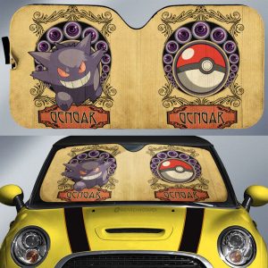 Gengar Car Sunshade Custom Car Interior Accessories