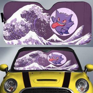 Gengar Car Sunshade Custom Pokemon Car Accessories