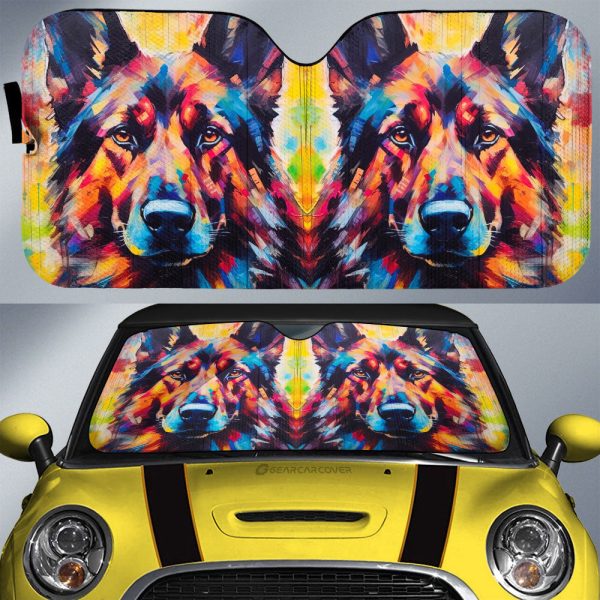 German Shepherd Car Sunshade Custom Car Accessories