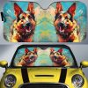 German Shepherd Car Sunshade Custom Car Accessories