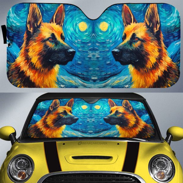 German Shepherd Car Sunshade Custom Car Accessories