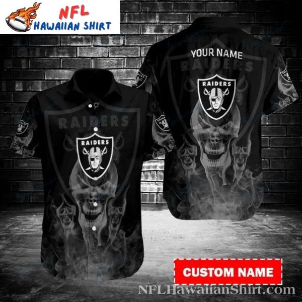 Ghostly Raiders Smoke Trail Personalized Hawaiian Shirt