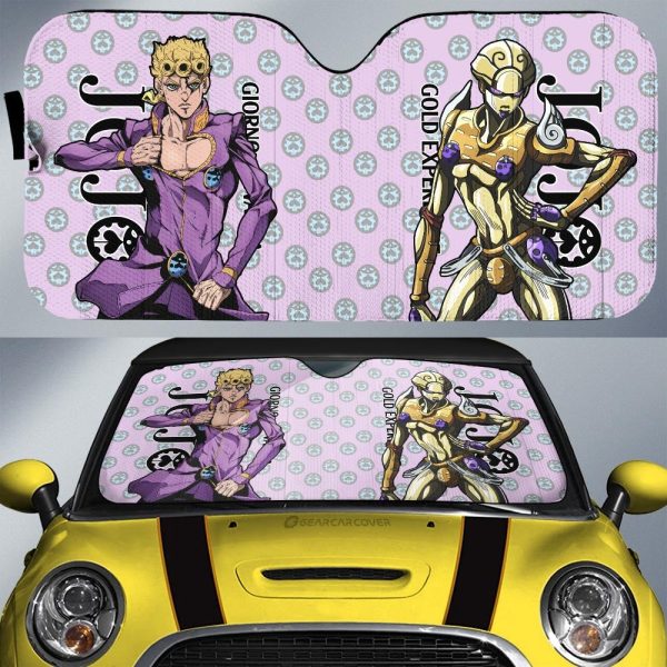 Giorno Giovanna Car Sunshade Custom Bizarre Adventure Car Accessories