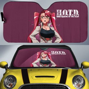 Girl Saya Takagi Car Sunshade Custom High School Of The Dead Car Accessories