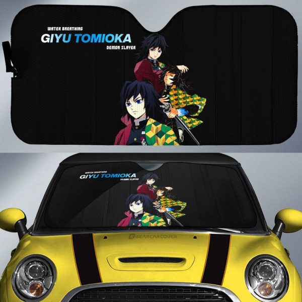 Giyu Tomioka Car Sunshade Custom Demon Slayer Anime