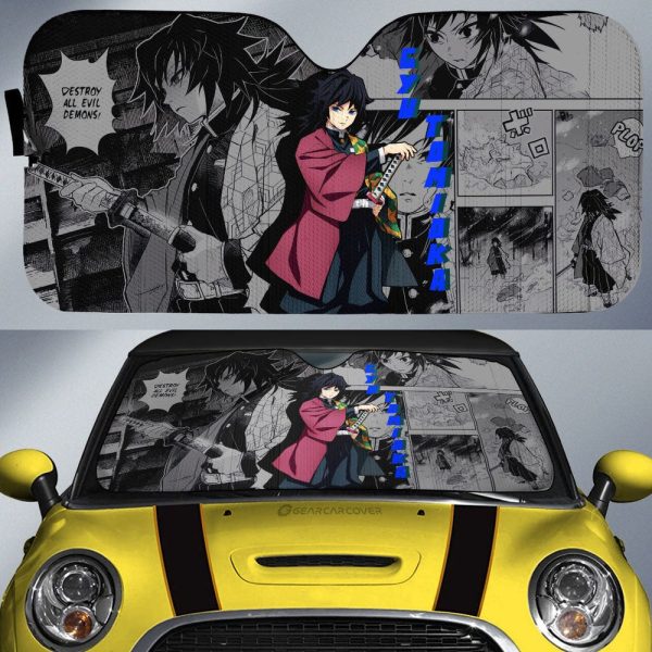 Giyu Tomioka Car Sunshade Custom Demon Slayer Anime Mix Mangas