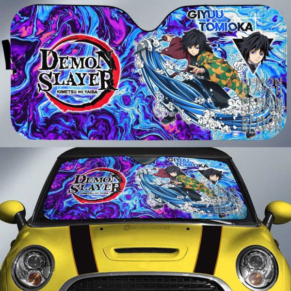 Giyuu Tomioka Car Sunshade Custom Demon Slayer Anime Car Accessories