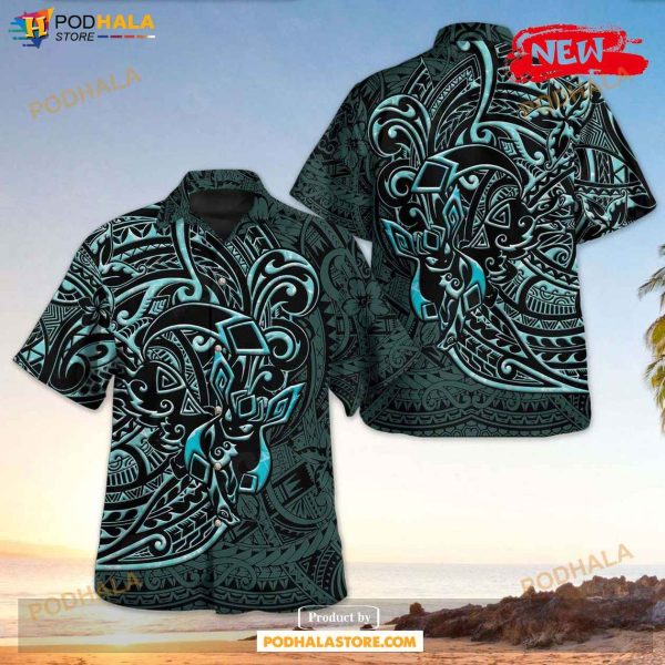 Glaceon Polynesian Design Hawaiian Shirt