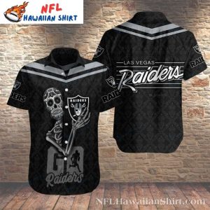 Go Raider – Sugar Skull Las Vegas Raiders Hawaiian Shirt