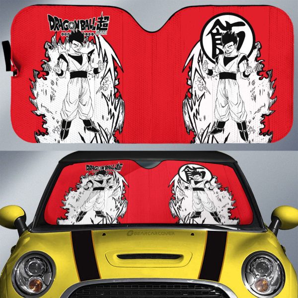 Gohan Car Sunshade Custom Dragon Ball Anime Car Accessories Manga Style For Fans