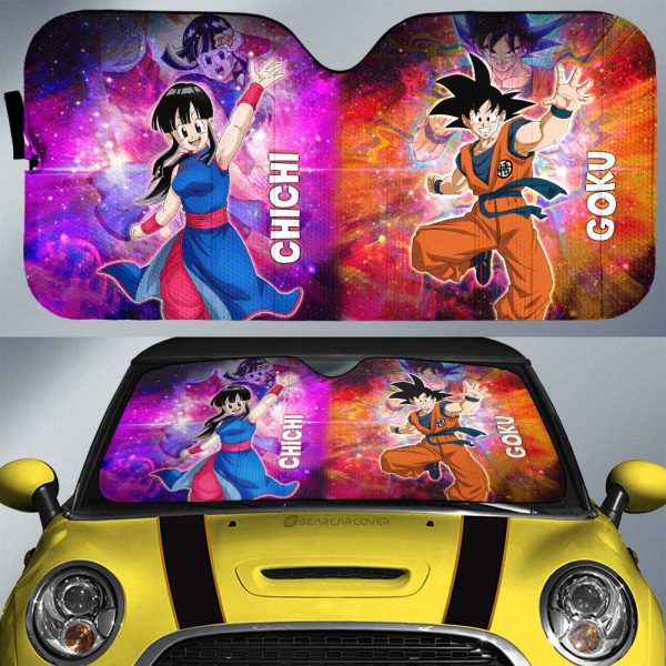 Goku And Chichi Car Sunshade Custom Car Accessories