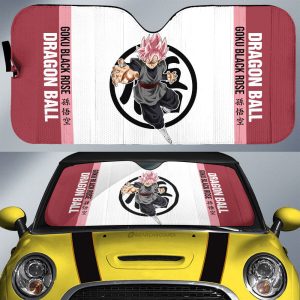 Goku Black Rose Car Sunshade Custom Car Accessories For Fans