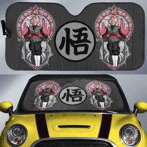 Goku Black Rose Car Sunshade Custom Car Interior Accessories