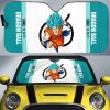 Goku Blue Car Sunshade Custom Car Accessories For Fans