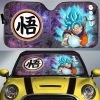 Goku Blue Car Sunshade Custom Car Accessories Galaxy Style