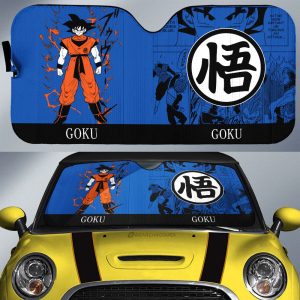 Goku Car Sunshade Custom Dragon Ball Anime Manga Color Style