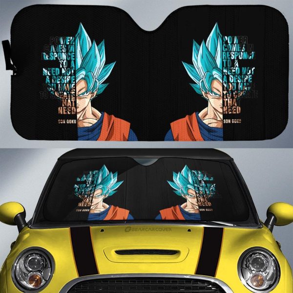 Goku Car Sunshade Custom Gift For Dragon Ball Anime Fans