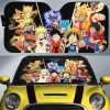 Goku Luffy ver 2 Car Sunshade Custom Anime Car Accessories